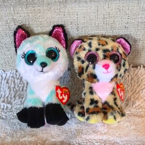 BEANIE BOOS by TY-  Set of 2 Cuddly Friends